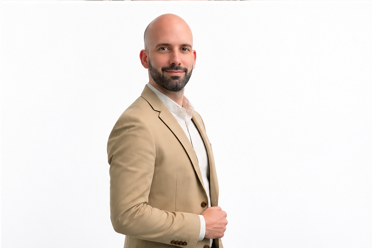 Sergi Prieto trabajando en un expediente hipotecario